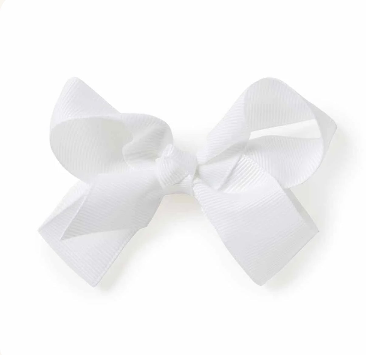 Bow Hair Clip | White