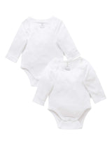 2 Pack Easy Neck Long Sleeve Bodysuit