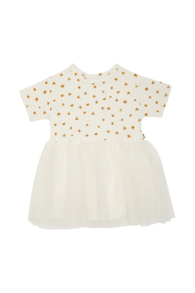 Girls Pointelle Tutu Dress | Sparkly Star