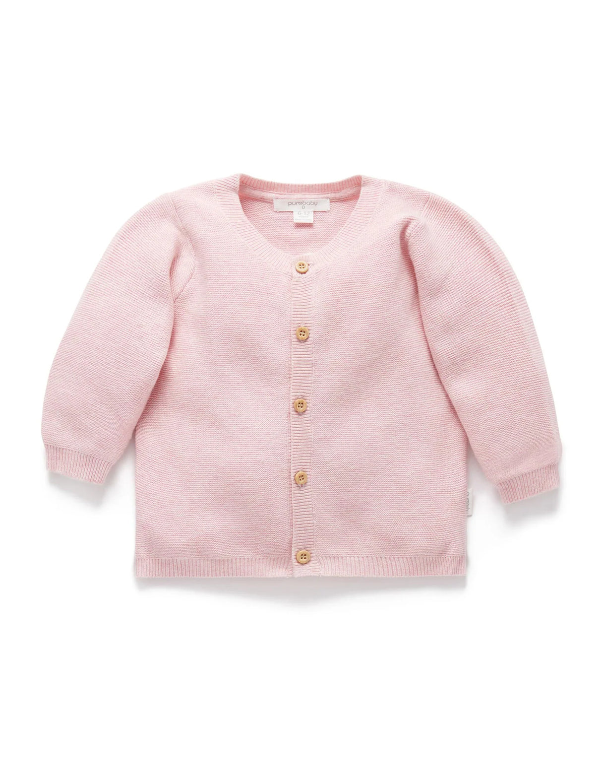 Textured Cardigan | Pink Melange