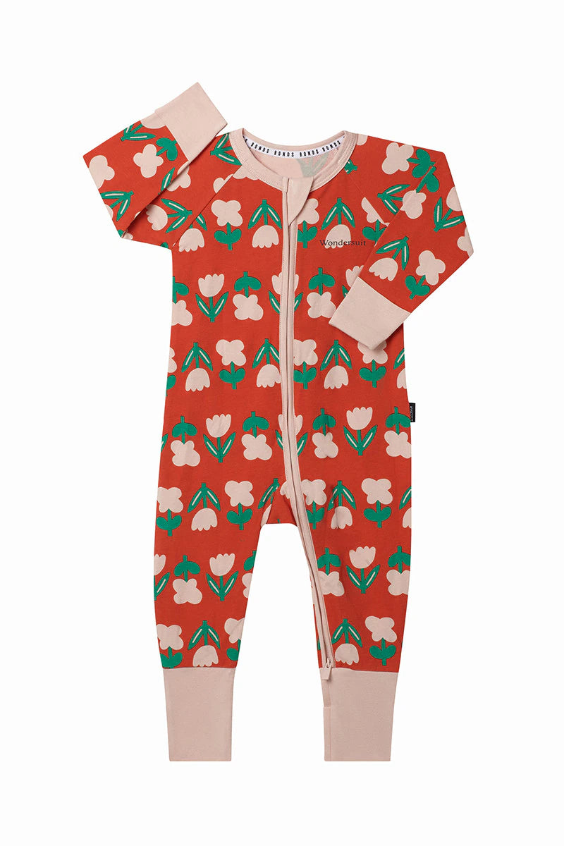 Zip Wondersuit | Tulip Fields Red