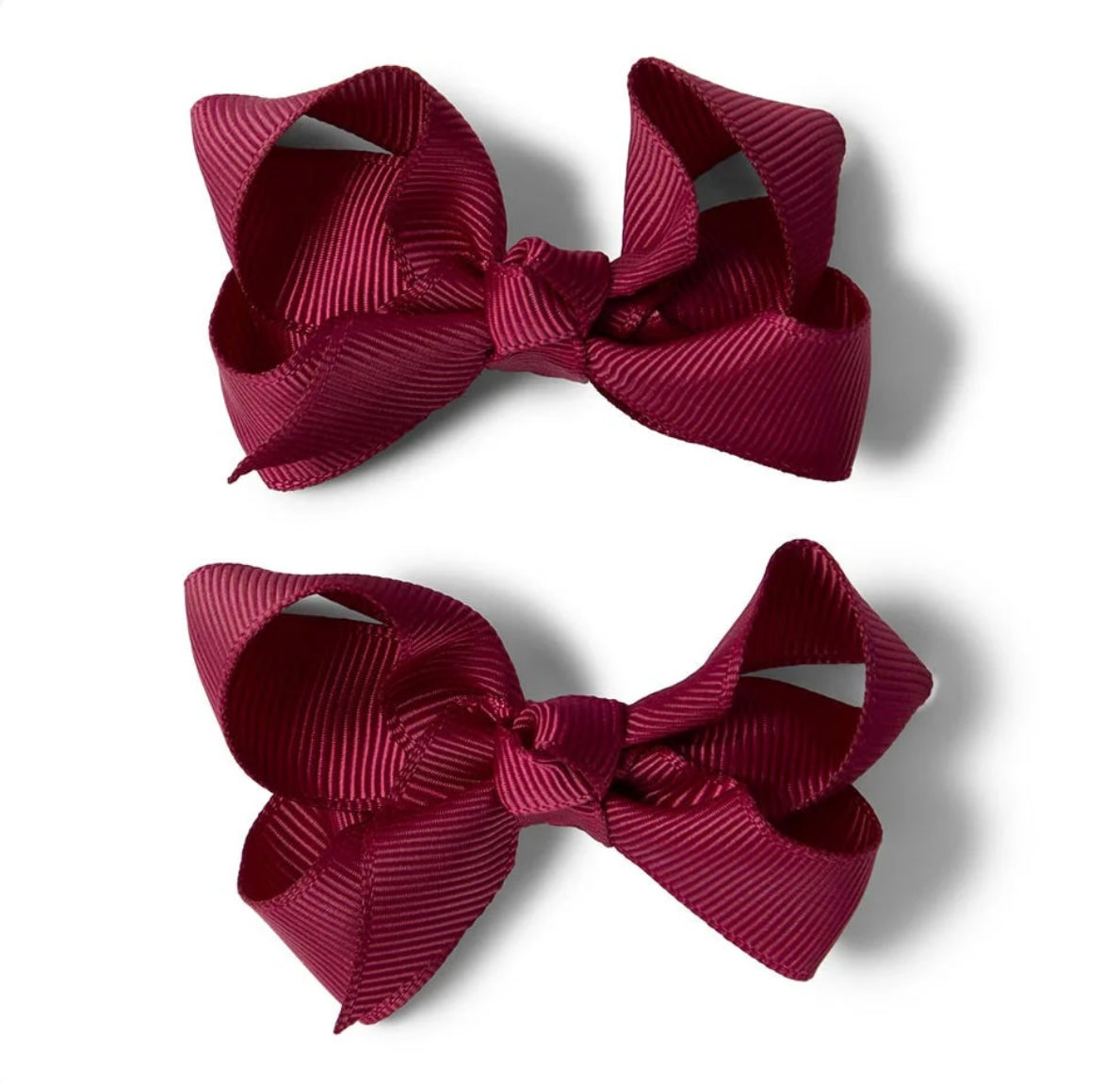 Piggy Tail Hair Clips (Pair) | Burgundy