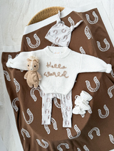 'Hello World' Chunky Knit Jumper | Ivory