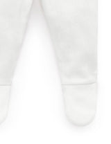 Pointelle Footed Leggings | White