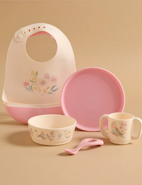 2 Pack Silicone Bib | Blossom