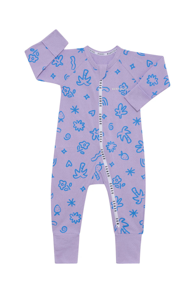 Wondercool Eyelet Zip Wondersuit | Iodine