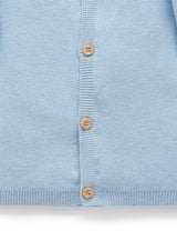 Textured Cardigan l Blue Melange