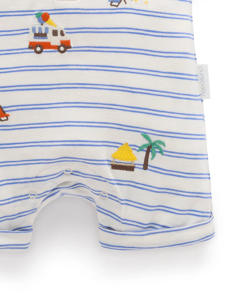 Resort Growsuit l Pacific Mini Stripe