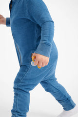 Denim Washed Zippy | Sky Blue Denim