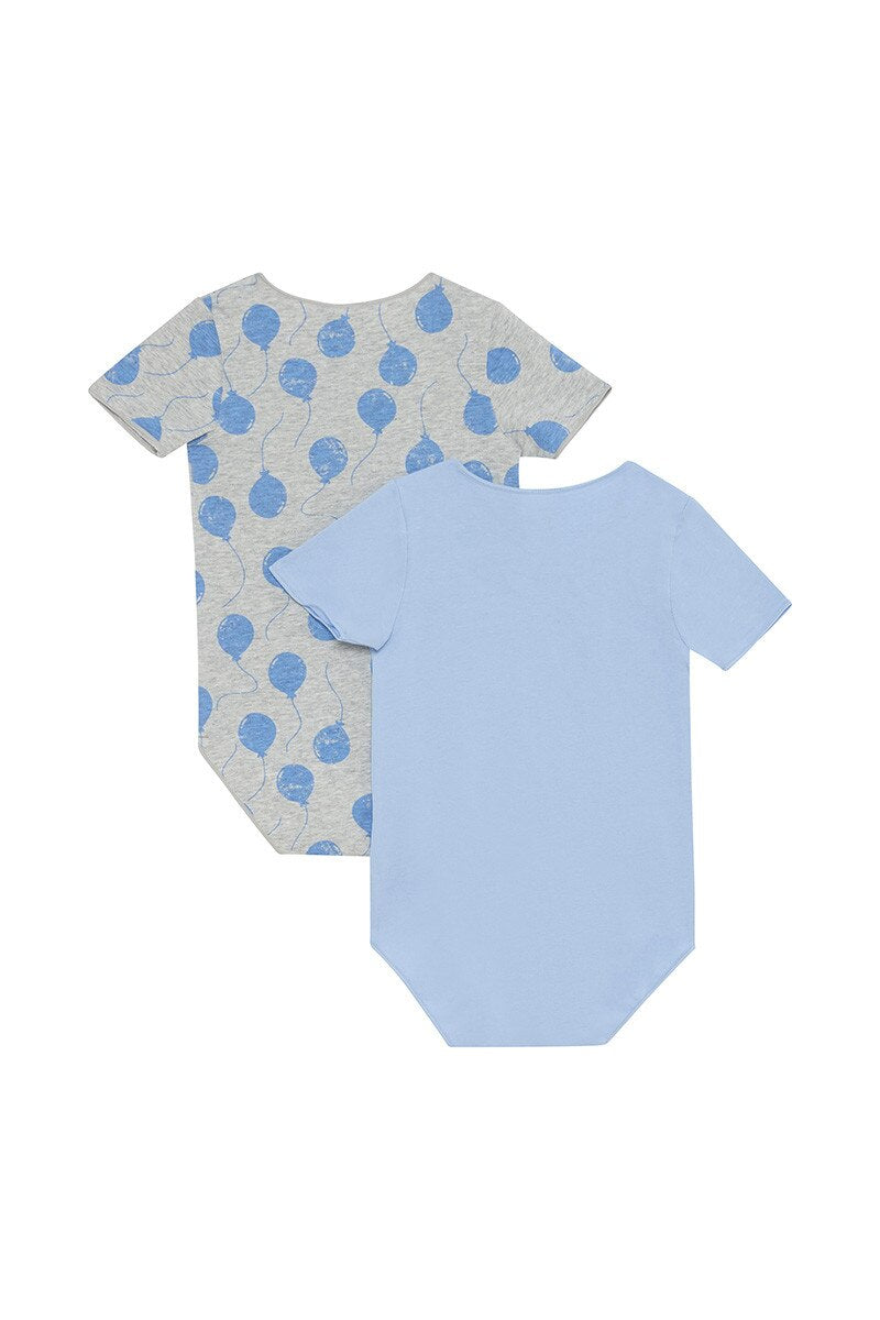 Wonderbodies Bodysuit 2 Pack | Balloons Blue