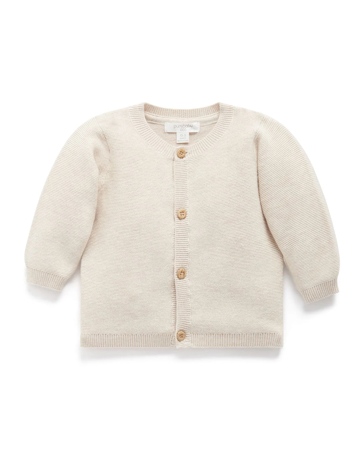 Textured Cardigan | Wheat Melange