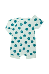 Wondercool Short Leg Wondersuit | Playfull Polka/ Seafoam Green