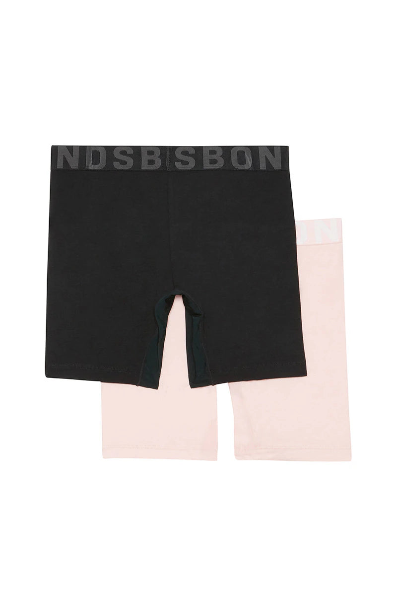 Girls Anti Chafe Short 2 Pack | Tea Party/Black