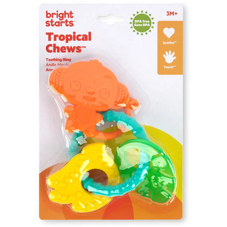 Bright Starts Tropical Chews Silicone Teething Ring