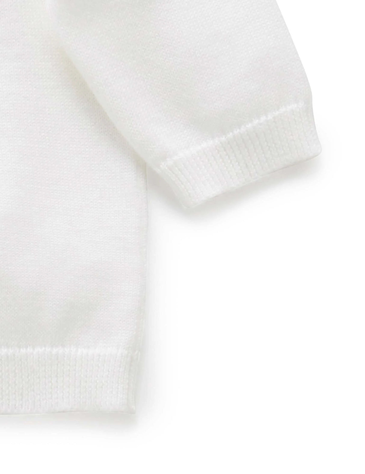 Cotton Basic Cardigan | White