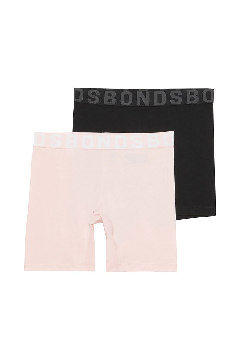 Girls Anti Chafe Short 2 Pack | Tea Party/Black