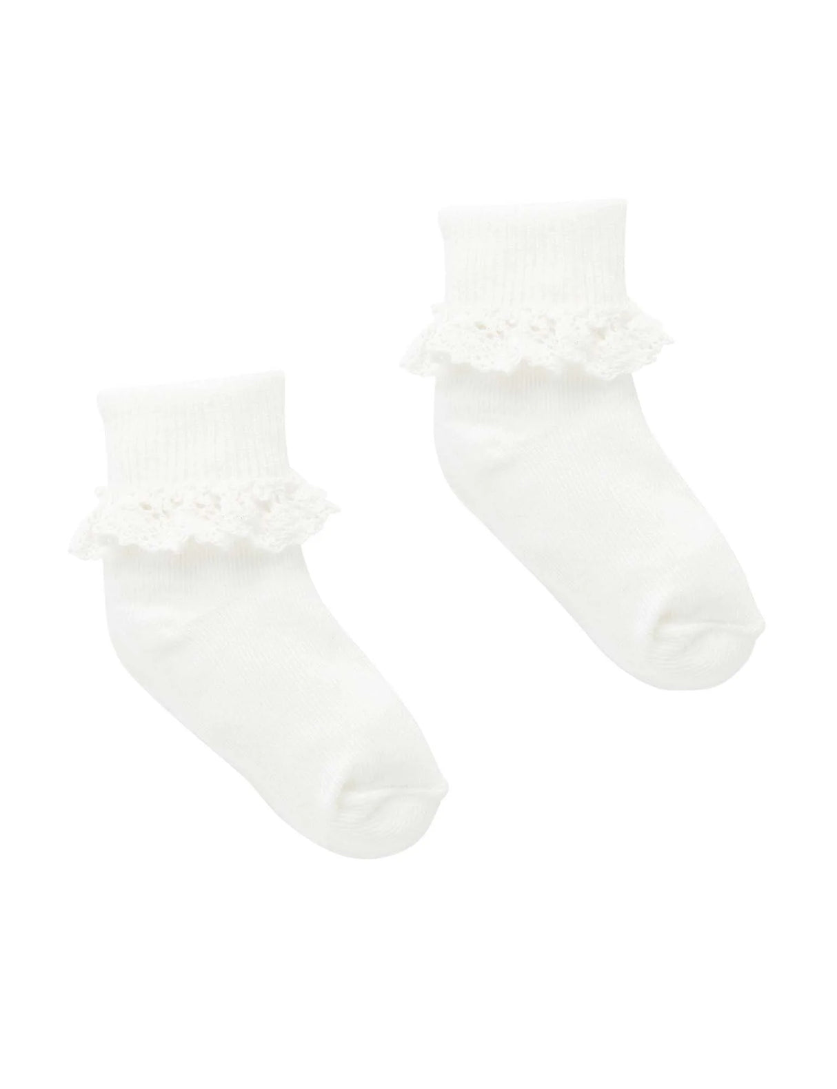 Lace Sock | White