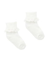 Lace Sock | White