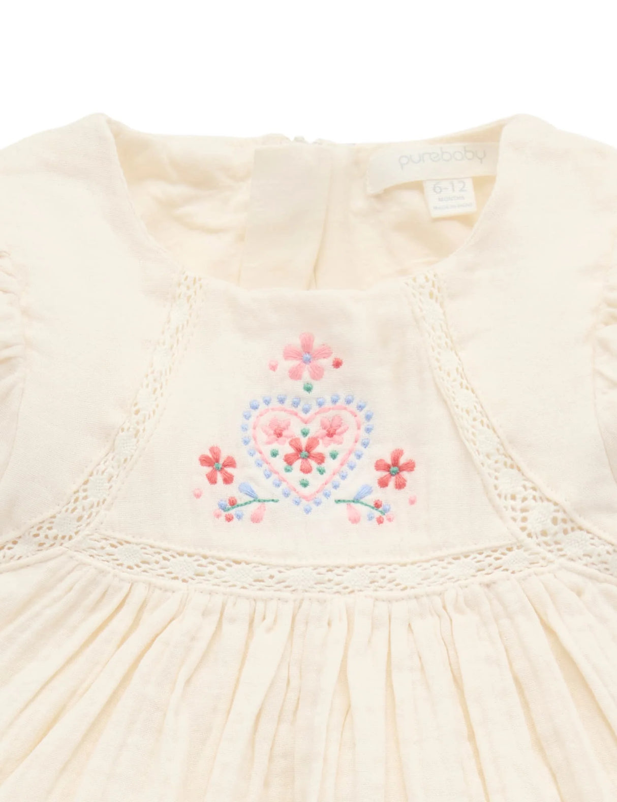 Embroidered Dress l Cloud