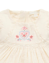 Embroidered Dress l Cloud