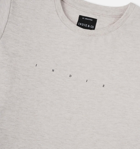 The Indie Oversized Tee | Wheat Marle