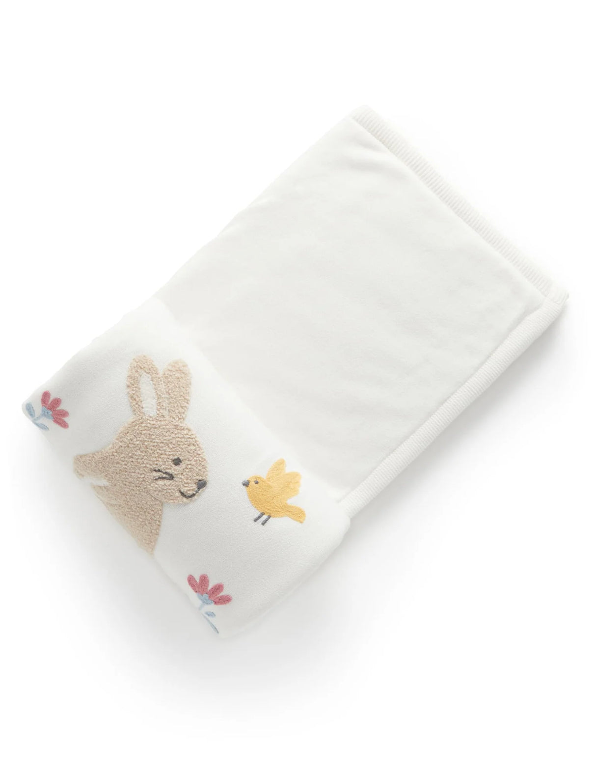 Embroidered Lined Blanket | Little Bunny