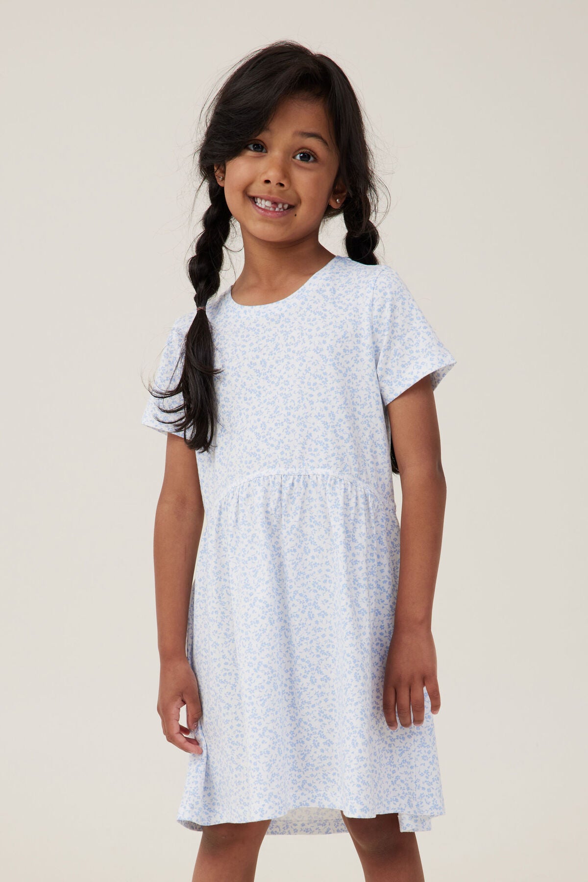 Freya Short Sleeve Dress | Vanilla/Clara Ditsy