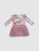 Tulle Flutter Long Sleeve Tutu Onesie | Rosie