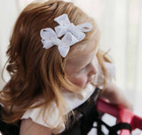 Piggy Tail Hair Clips (Pair) | White