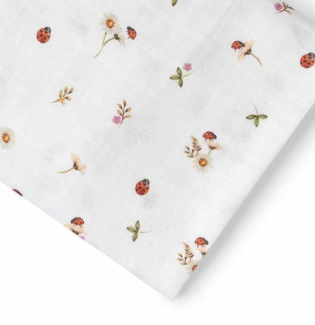 Organic Muslin Wrap | Ladybug