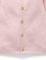 Textured Cardigan | Pink Melange