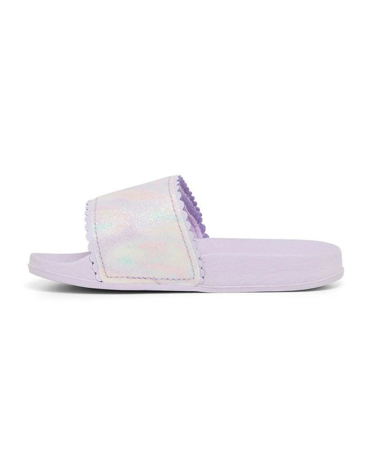 Kenna Swirl Slide Beach Sandals | Lilac