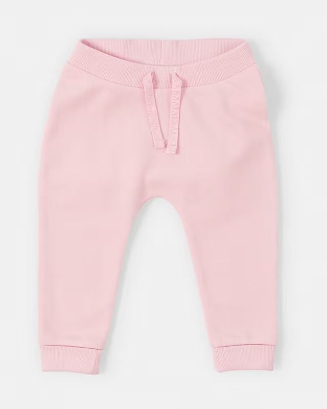 Baby Fleece Track Pants | Light Pink