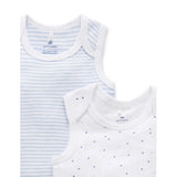 2 Pack Singlet Bodysuit | Pale Blue Pack