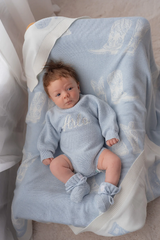 Knitted Booties | Sky Blue