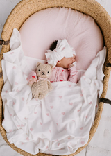 Swaddle Set | Pink Hearts