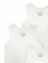 4 Pack Rib Bodysuit | White