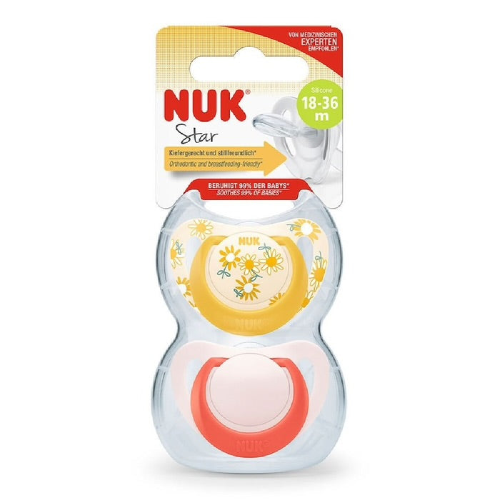 Nuk Star Orthodontic Soother | 2 pack