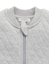 Quilted Vest Purebaby | Pale Grey Melange