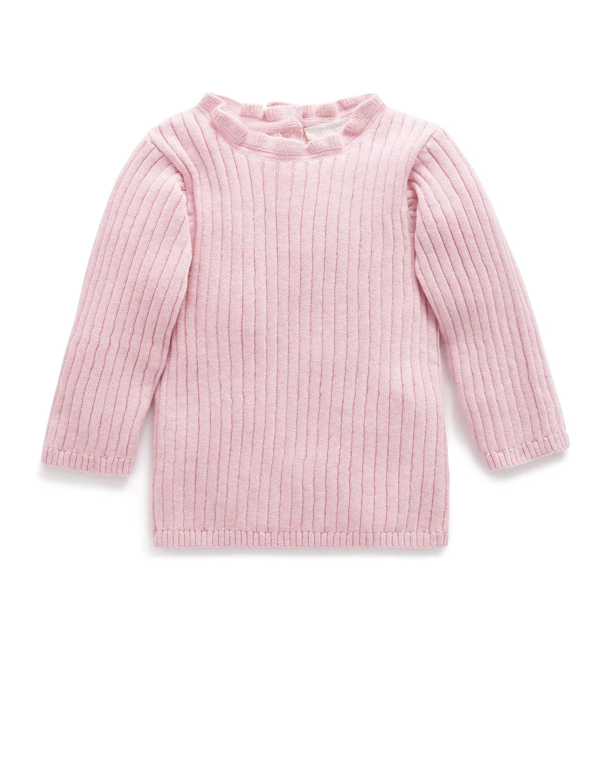 Fine Rib Jumper | Dusk Melange