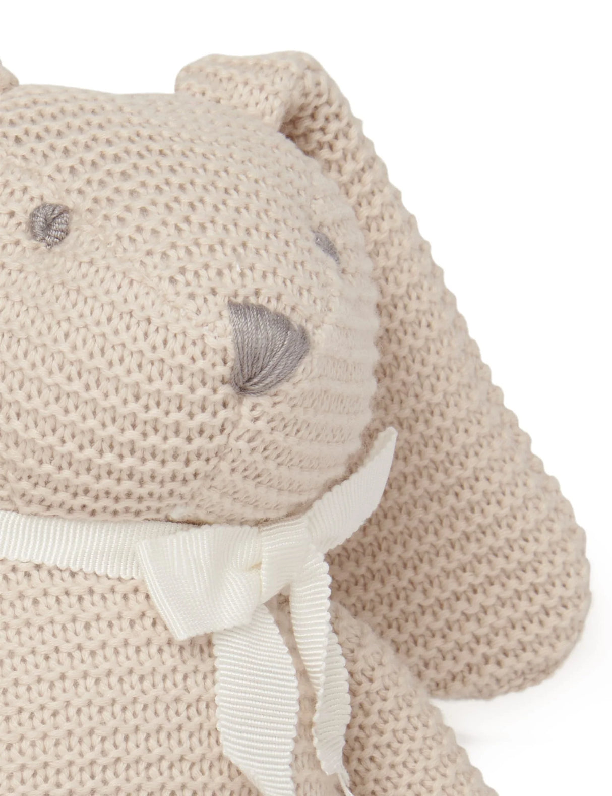 Knitted Bunny Toy | Wheat Melange