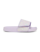 Kenna Swirl Slide Beach Sandals | Lilac