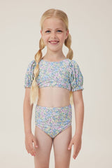Paige Puff Sleeve Bikini | Vanilla / Middleton Floral