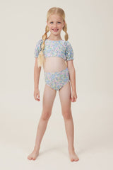 Paige Puff Sleeve Bikini | Vanilla / Middleton Floral