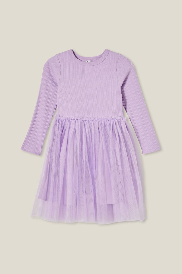 Nova Long Sleeve Dress | Lilac Drop