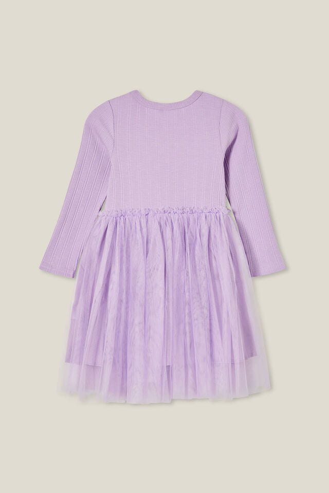 Nova Long Sleeve Dress | Lilac Drop