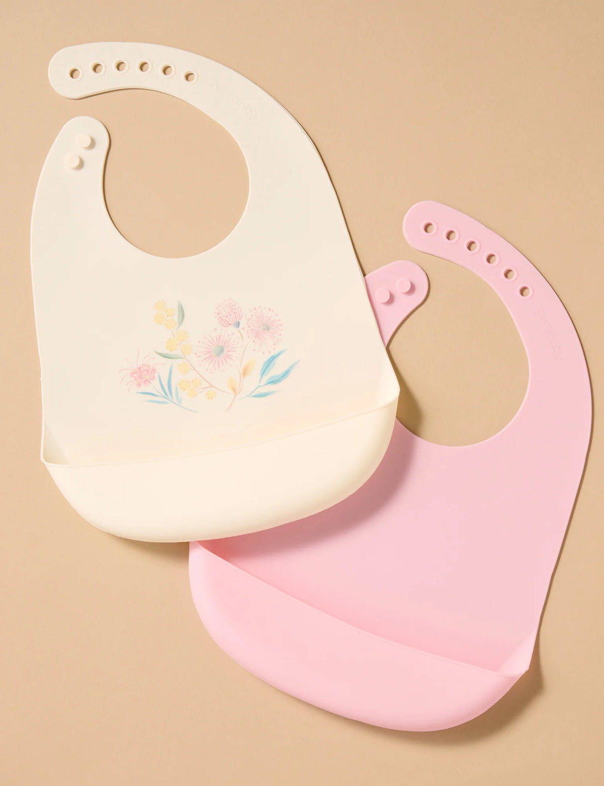 2 Pack Silicone Bib | Blossom