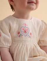 Embroidered Dress l Cloud