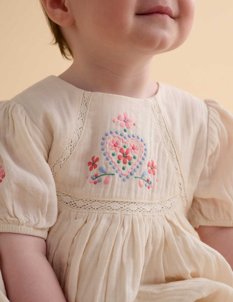 Embroidered Dress l Cloud