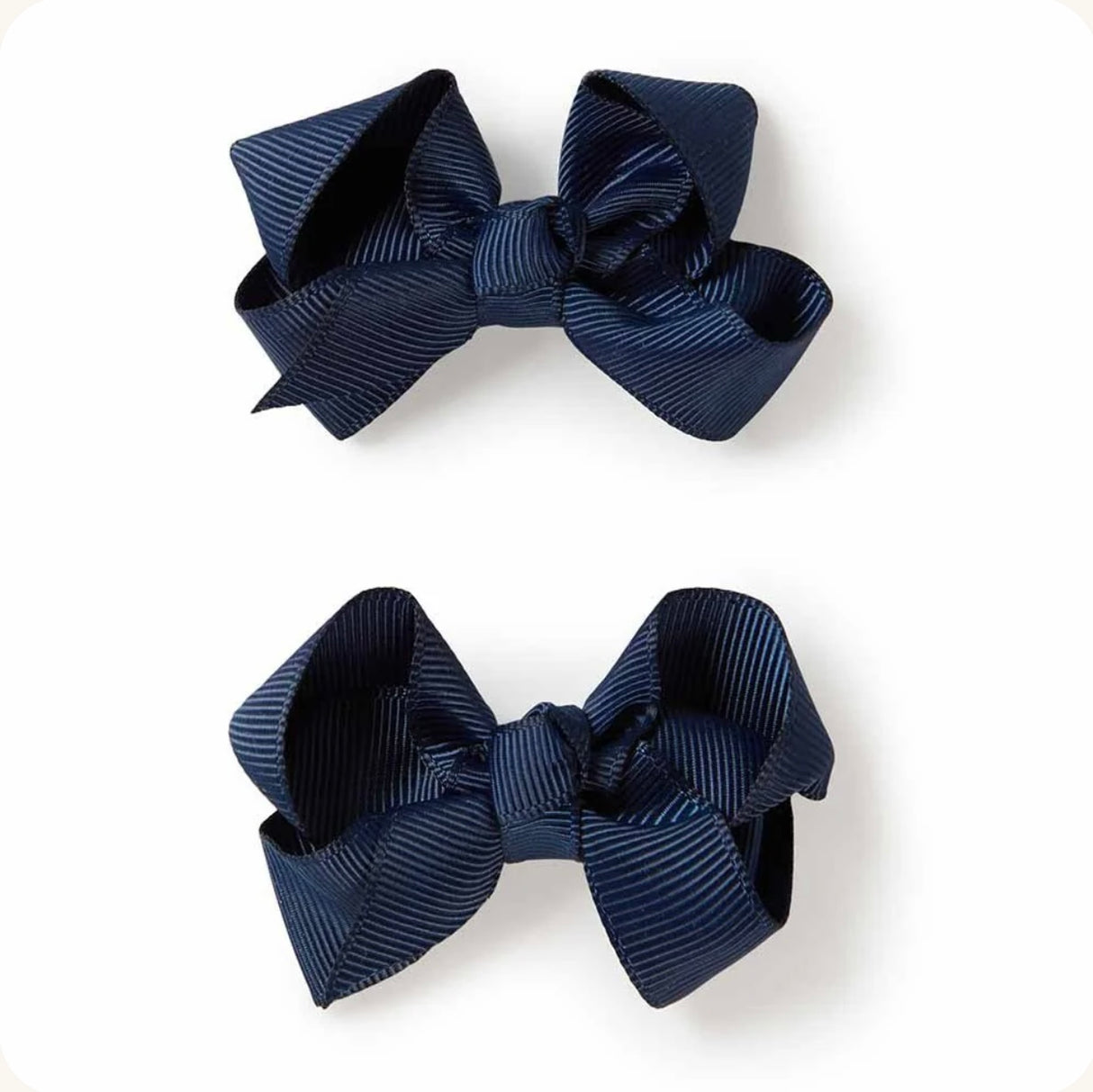 Piggy Tail Hair Clips (Pair) | Navy Blue